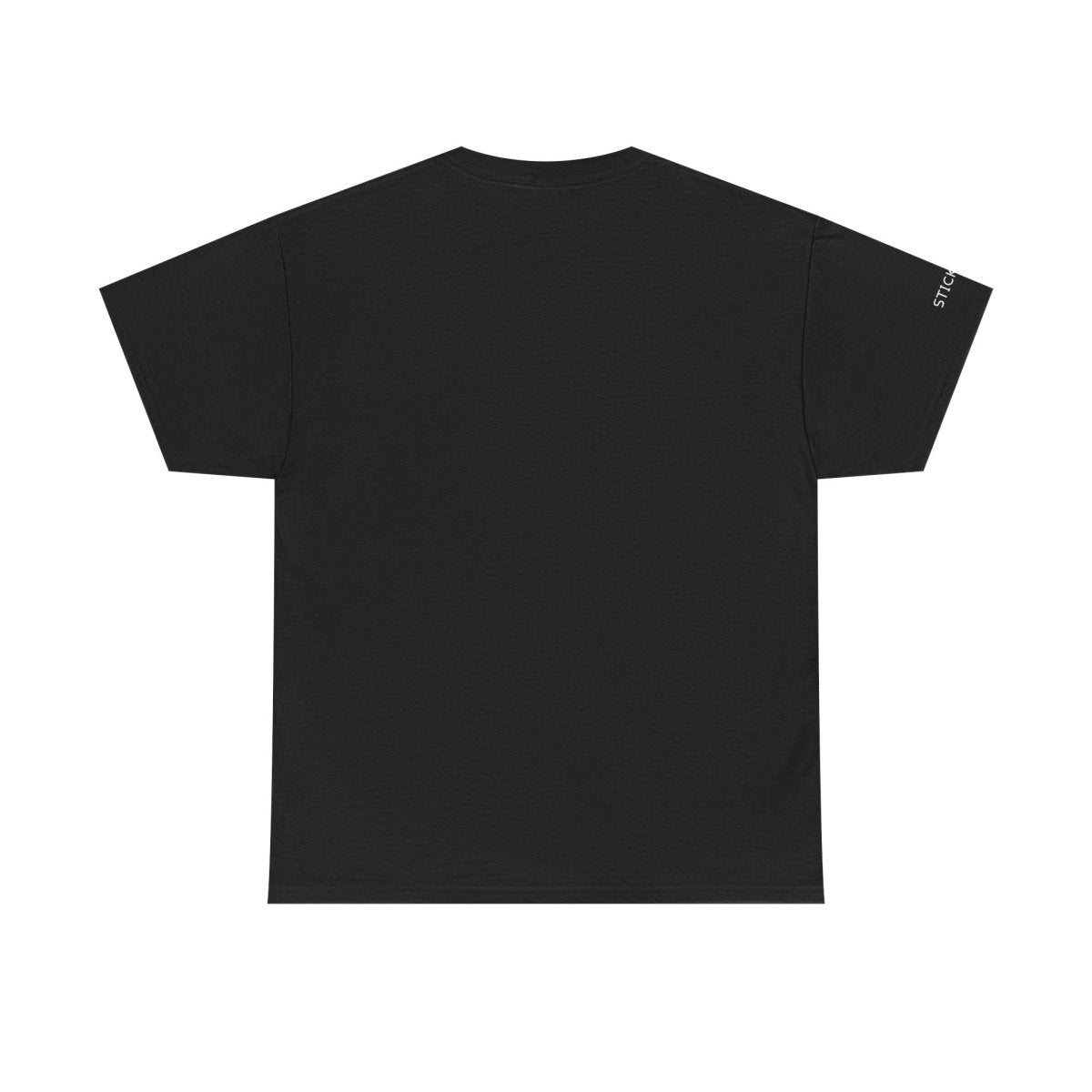Stickman™ black unisex t-shirt, back view
