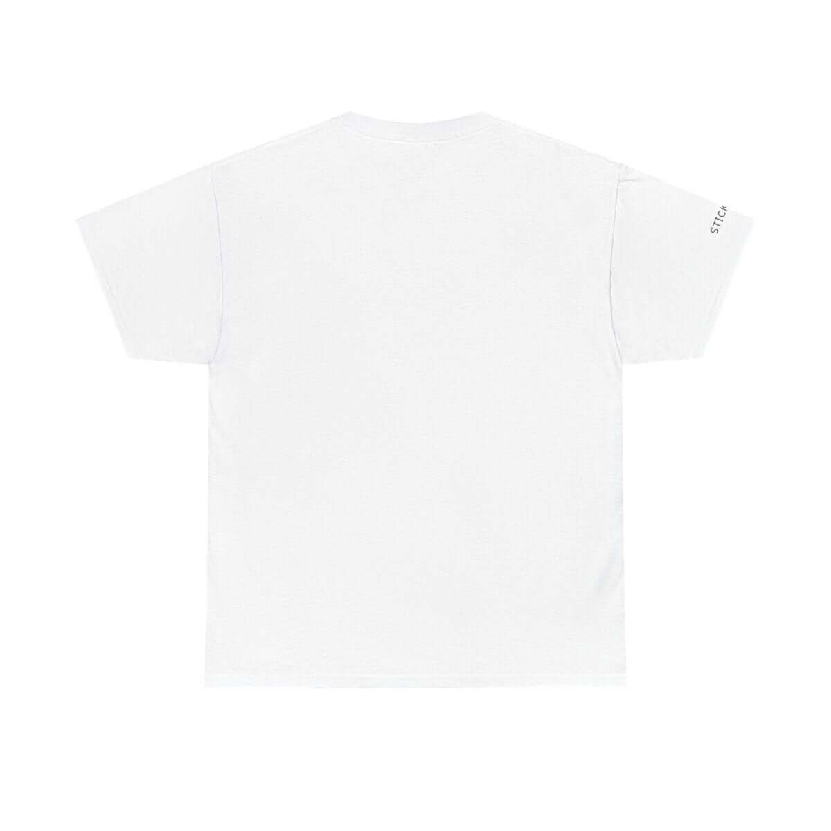 Stickman™ white unisex t-shirt, back view